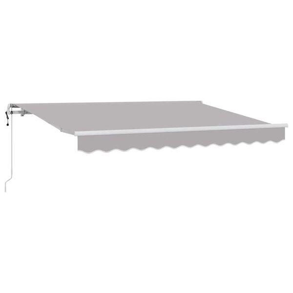 vidaXL Σκηνίτσα Αναδιπλούμενη Ανοιχτό γκρι 350 x 200 cm