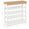 vidaXL Κάβα Κρασιών Λευκή 70 x 22,5 x 70,5 εκ. από MDF