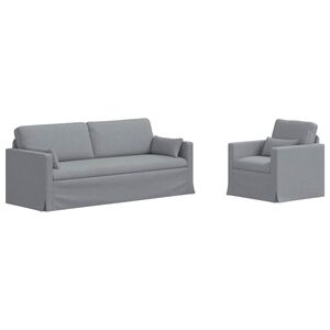 vidaXL &Sigma;&epsilon;&tau; &Kappa;&alpha;&nu;&alpha;&pi;έ 2 pcs &Alpha;&nu;&omicron;&iota;&chi;&tau;ό &gamma;&kappa;&rho;&iota; 198 x 78 x 80 &epsilon;&kappa; ύ&phi;&alpha;&sigma;&mu;&alpha;