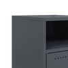 vidaXL Κομοδίνο Ανθρακί 36x39x59 εκ. από Χάλυβα