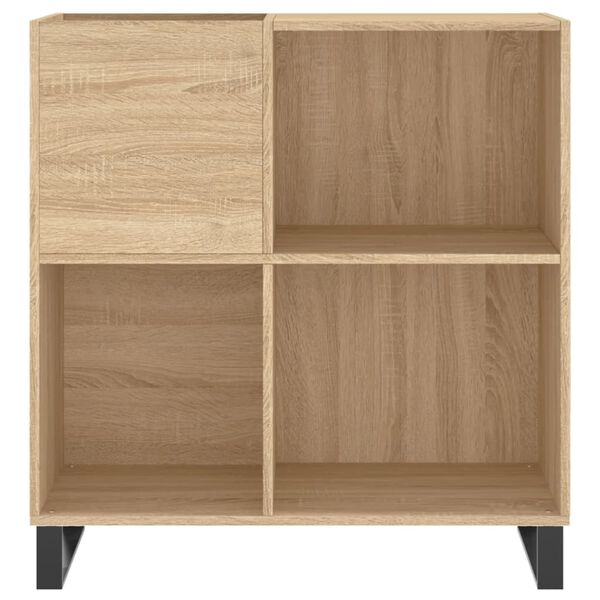vidaXL Δισκοθήκη Sonoma Δρυς 84,5 x 38 x 89 εκ. από Επεξεργασμένο Ξύλο