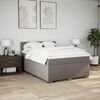 vidaXL &Kappa;&rho;&epsilon;&beta;ά&tau;&iota; Boxspring &mu;&epsilon; &Sigma;&tau;&rho;ώ&mu;&alpha; Taupe 160x200 &epsilon;&kappa;. &Upsilon;&phi;&alpha;&sigma;&mu;ά&tau;&iota;&nu;&omicron;