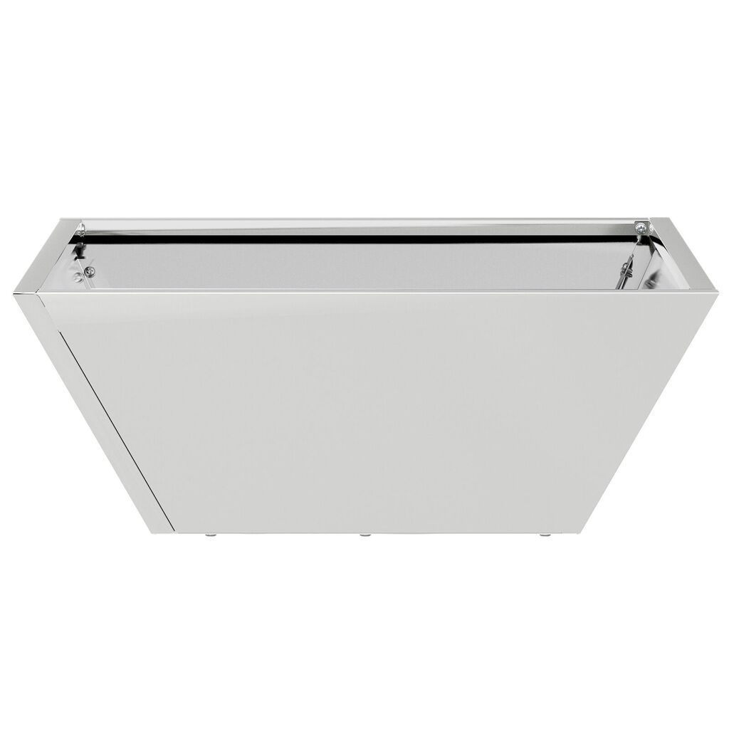 vidaXL Μεταλλική Γλάστρα Ανοξείδωτο Ατσάλι 40 x 40 x 15 cm