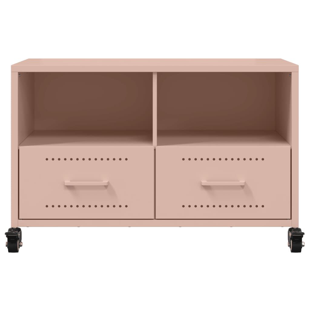 vidaXL Έπιπλο Τηλεόρασης Ροζ 68 x 39 x 43,5 εκ. Χάλυβας