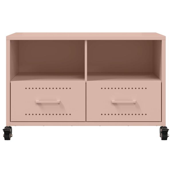 vidaXL Έπιπλο Τηλεόρασης Ροζ 68 x 39 x 43,5 εκ. Χάλυβας