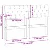 vidaXL Ταπετσαρισμένο κεφαλάρι Taupe 120 cm Στερεά ξυλεία πεύκου