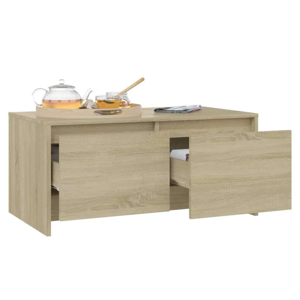 vidaXL Τραπεζάκι Σαλονιού Sonoma Δρυς 90x50x41,5 εκ. Επεξ. Ξύλο