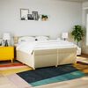 vidaXL &Kappa;&rho;&epsilon;&beta;ά&tau;&iota; Boxspring &mu;&epsilon; &Sigma;&tau;&rho;ώ&mu;&alpha; &Kappa;&rho;&epsilon;&mu; 200x200 &epsilon;&kappa;. &Upsilon;&phi;&alpha;&sigma;&mu;ά&tau;&iota;&nu;&omicron;