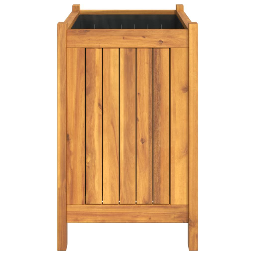 vidaXL Ζαρντινιέρα Κήπου με Επένδυση 54x31x50 εκ. Μασίφ Ξύλο Ακακίας