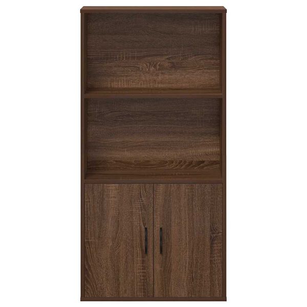 vidaXL Βιβλιοθήκη Καφέ Δρυς 60x24x120 εκ. από Επεξεργασμένο Ξύλο