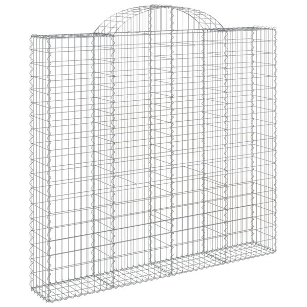vidaXL Συρματοκιβώτια Τοξωτά 13 τεμ. 200x50x180/200 εκ. Γαλβαν. Ατσάλι