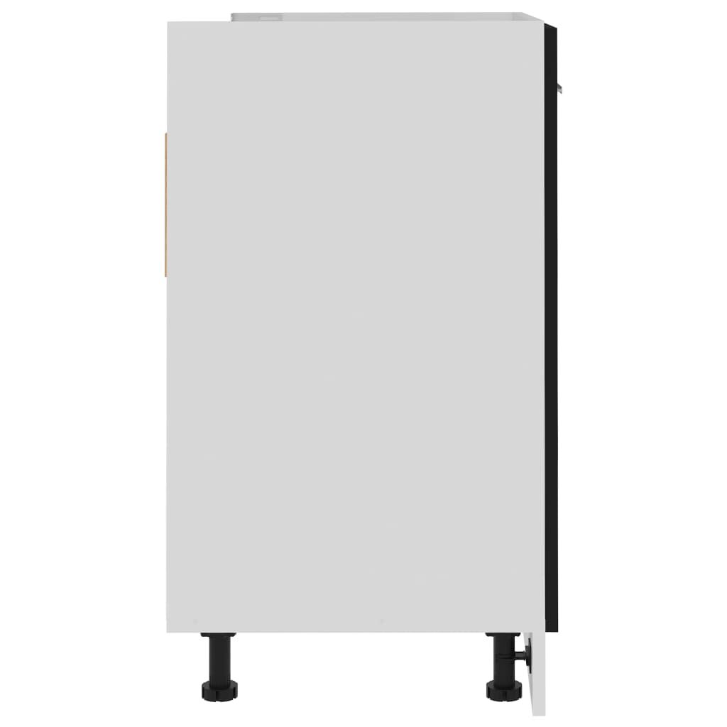 vidaXL Ντουλάπι Νεροχύτη Lyon Μαύρο 80x46x81,5 εκ. Επεξ. Ξύλο