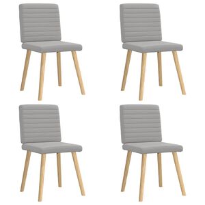 vidaXL &Kappa;&alpha;&rho;έ&kappa;&lambda;&epsilon;&sigmaf; &tau;&rho;&alpha;&pi;&epsilon;&zeta;&alpha;&rho;ί&alpha;&sigmaf; 4 &tau;&epsilon;&mu; Cloud Grey Fabric