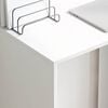 vidaXL Γραφείο με ράφι Λευκό 78,5 x 37 x 154,5 εκ Επεξεργασμένο ξύλο
