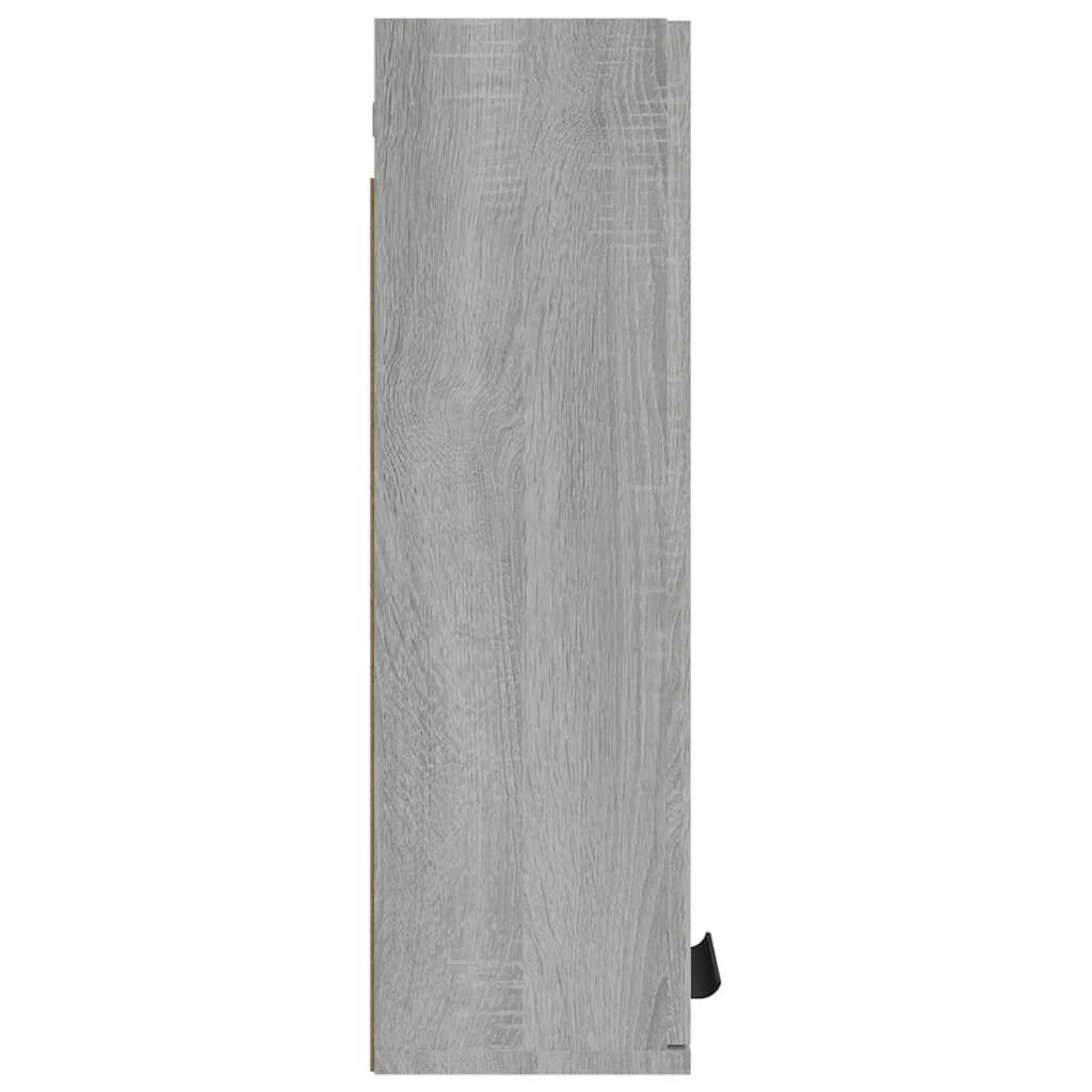 vidaXL Ντουλάπι Μπάνιου Επιτοίχιο Γκρι sonoma 32 x 20 x 67 εκ.