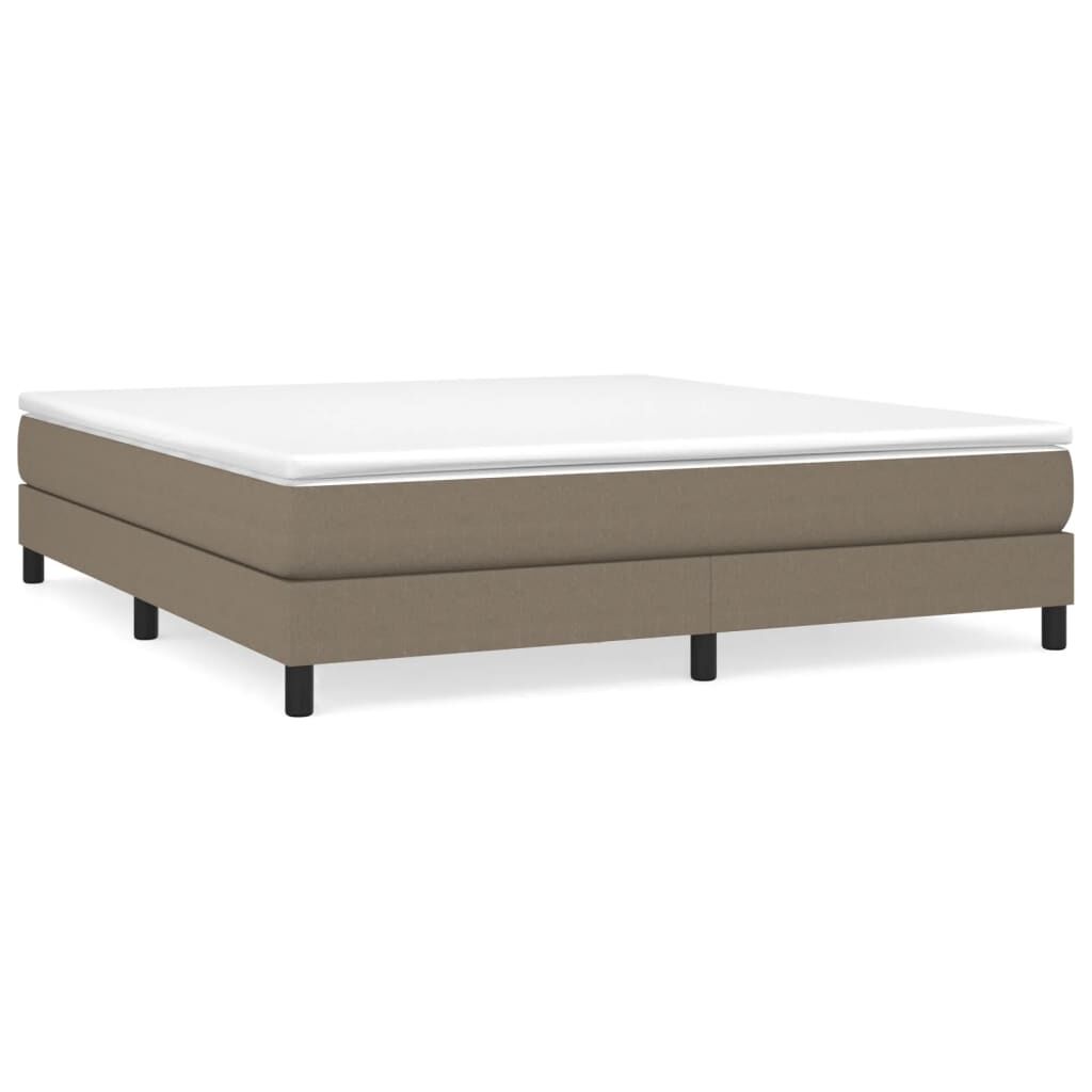 vidaXL Σκελετός Κρεβατιού Χωρίς Στρώμα Taupe 180x200 εκ. Υφασμάτινο