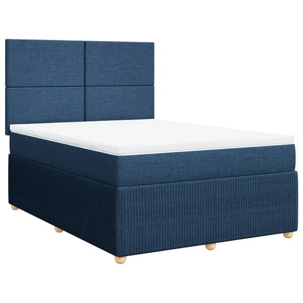 vidaXL &Kappa;&rho;&epsilon;&beta;ά&tau;&iota; Boxspring &mu;&epsilon; &Sigma;&tau;&rho;ώ&mu;&alpha; &Mu;&pi;&lambda;&epsilon; 160x200 &epsilon;&kappa;. &Upsilon;&phi;&alpha;&sigma;&mu;ά&tau;&iota;&nu;&omicron;