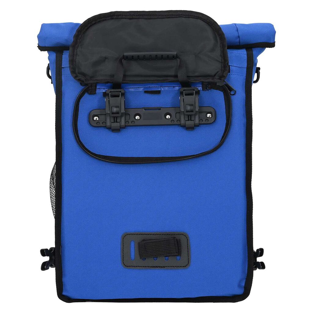 vidaXL τσάντα ποδηλάτου για σχάρα pannier 20 L, μπλε, 31 x 13 x 58 εκ.
