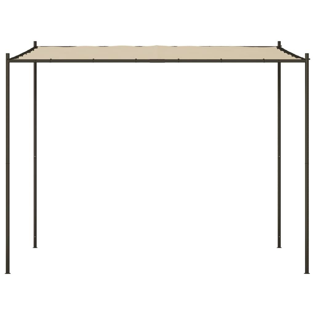 vidaXL Κιόσκι Μπεζ 3x3 μ. 180 γρ/μ² από Ύφασμα και Ατσάλι