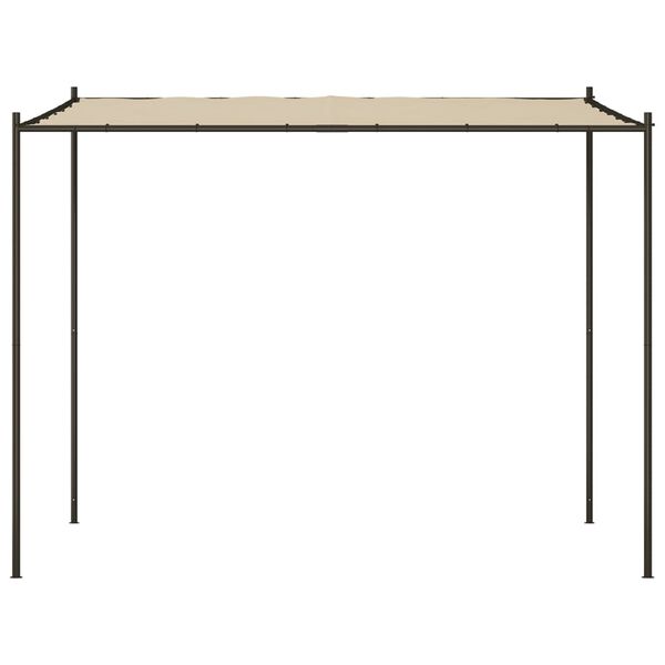 vidaXL Κιόσκι Μπεζ 3x3 μ. 180 γρ/μ² από Ύφασμα και Ατσάλι