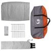 vidaXL Σκηνή Camping Γκρι και πορτοκαλί 275 x 230 x 140 εκ.