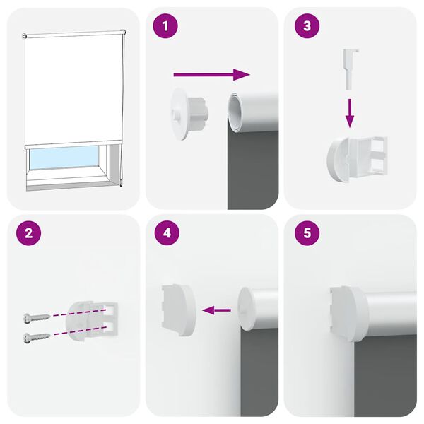 vidaXL Roller Blind Blackout Μπεζ 140x175 cm Πλάτος υφάσματος 136,6cm