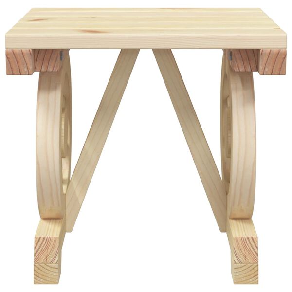 vidaXL Υποπόδιο Κήπου 40 x 36,5 x 38,5 εκ. από Μασίφ Ξύλο Ελάτης