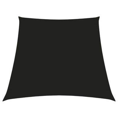 vidaXL Πανί Σκίασης Τραπέζιο Μαύρο 3/4 x 3 μ. από Ύφασμα Oxford