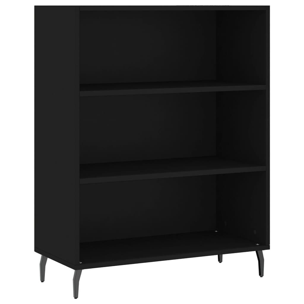 vidaXL Ντουλάπι Μαύρο 69,5x34x180 εκ. από Επεξεργασμένο Ξύλο
