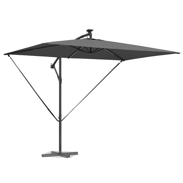 vidaXL Ομπρέλα Cantilever Banana Ανθρακί 294 x 200 x 254 εκ.
