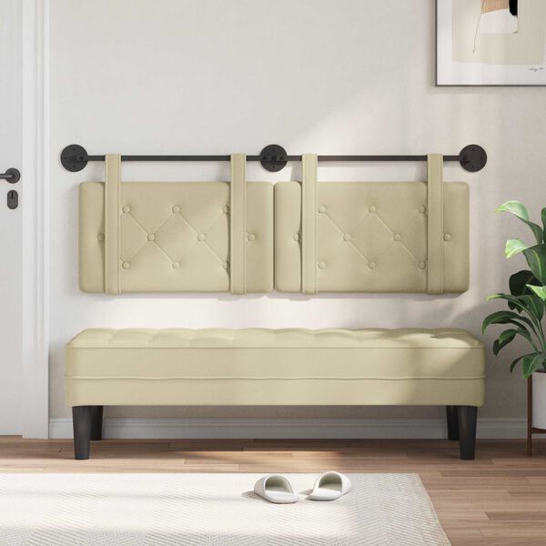 vidaXL &Kappa;&rho;&epsilon;&mu;&alpha;&sigma;&tau;ό &Kappa;&epsilon;&phi;&alpha;&lambda;ά&rho;&iota; &Epsilon;&pi;&iota;&tau;&omicron;ί&chi;&iota;&omicron; &Kappa;&rho;&epsilon;&mu; 130 x 55 x 5 &epsilon;&kappa; &Tau;&epsilon;&chi;&nu;&eta;&tau;ό &Delta;έ&rho;&mu;&alpha;