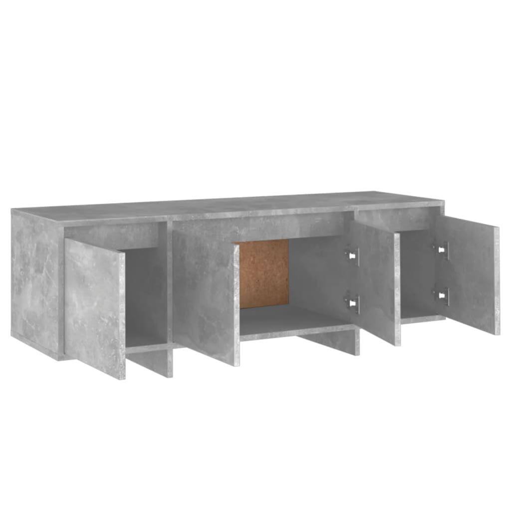 vidaXL Έπιπλο Τηλεόρασης Γκρι Σκυροδέματος 120x30x40,5 εκ. Επεξ. Ξύλο