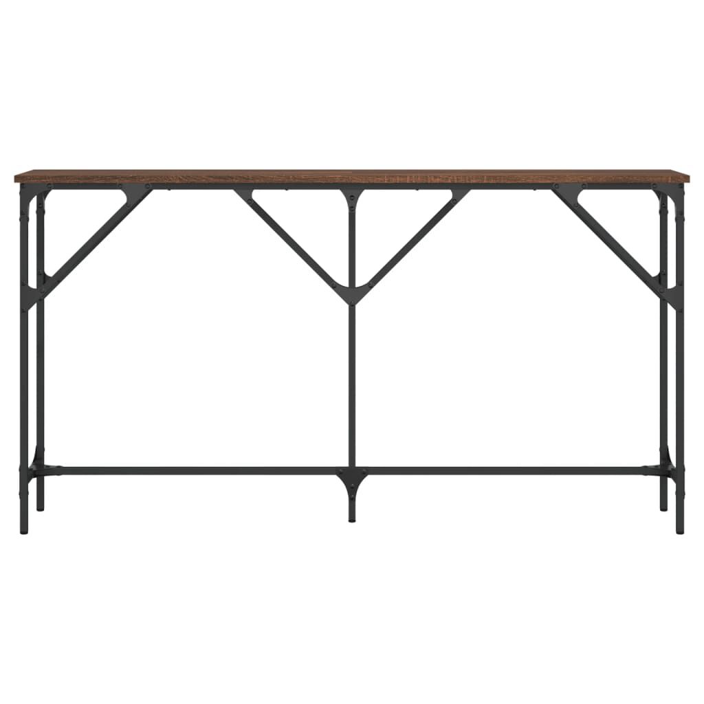 vidaXL Τραπέζι Κονσόλα Καφέ Δρυς 140 x 23 x 75 εκ. Επεξεργασμένο Ξύλο