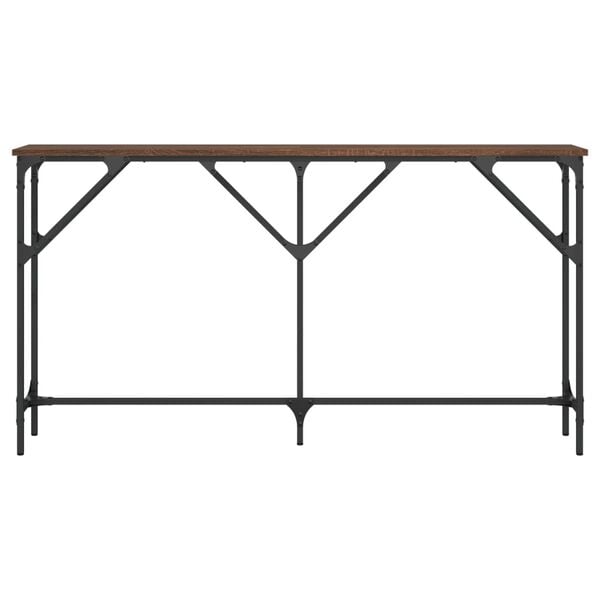 vidaXL Τραπέζι Κονσόλα Καφέ Δρυς 140 x 23 x 75 εκ. Επεξεργασμένο Ξύλο