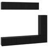vidaXL TV Cabinet Set 6 &tau;&mu;&chi;. 30,5 x 30 x 90 cm &Mu;&alpha;ύ&rho;&eta; &Omicron;&xi;&upsilon;ά