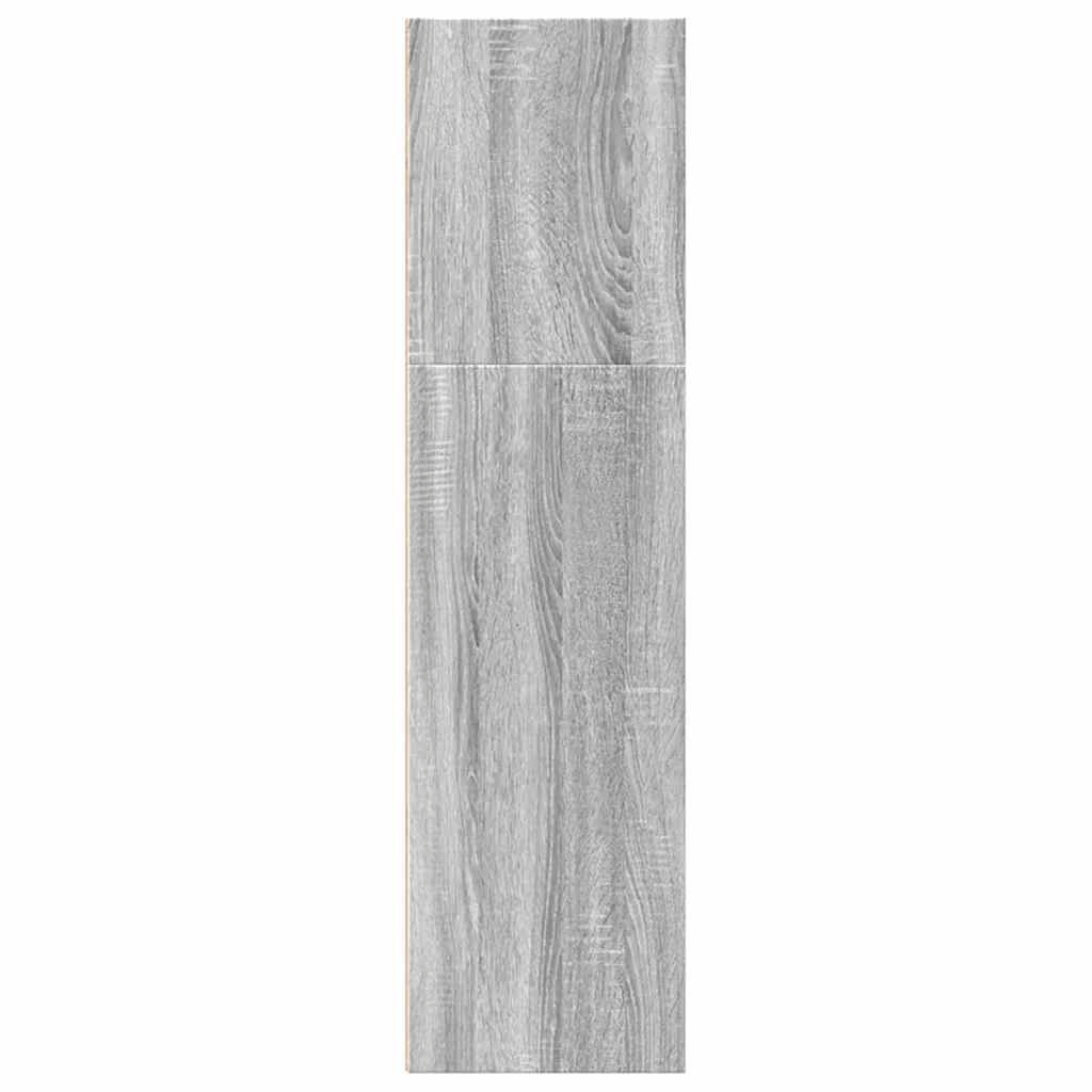 vidaXL Βιβλιοθήκη Γκρι Sonoma 60x30x114 cm Ξύλινη κατασκευή