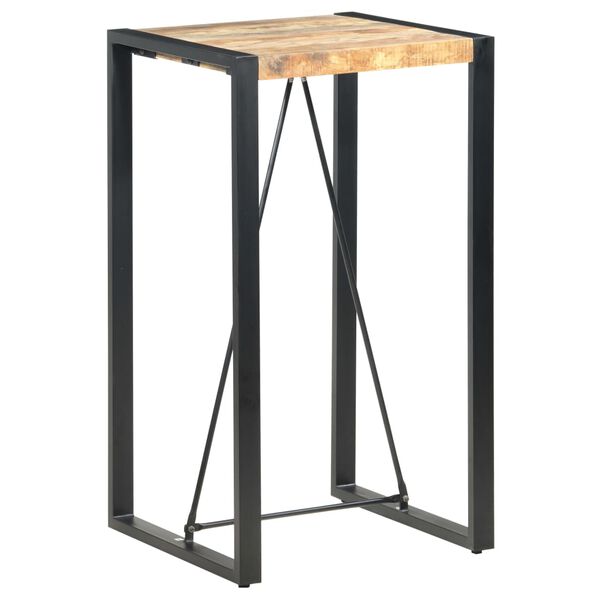 vidaXL Τραπέζι Μπαρ 60 x 60 x 110 εκ. από Μασίφ Ξύλο Μάνγκο
