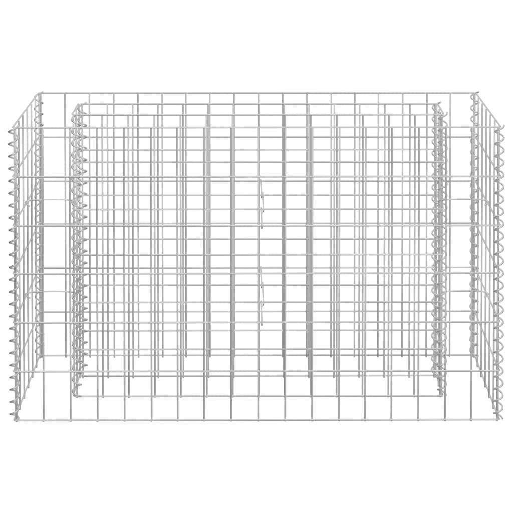 vidaXL Συρματοκιβώτιο-Γλάστρα Υπερυψωμένη 90x30x60 εκ. Γαλβ. Χάλυβας
