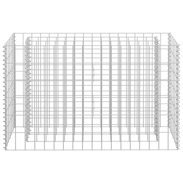 vidaXL Συρματοκιβώτιο-Γλάστρα Υπερυψωμένη 90x30x60 εκ. Γαλβ. Χάλυβας