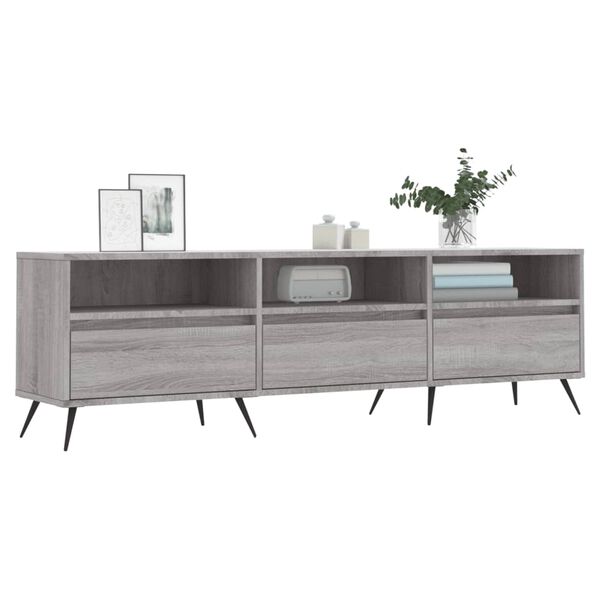 vidaXL Έπιπλο Τηλεόρασης Γκρι Sonoma 150x30x44,5 εκ. από Επεξεργ. Ξύλο