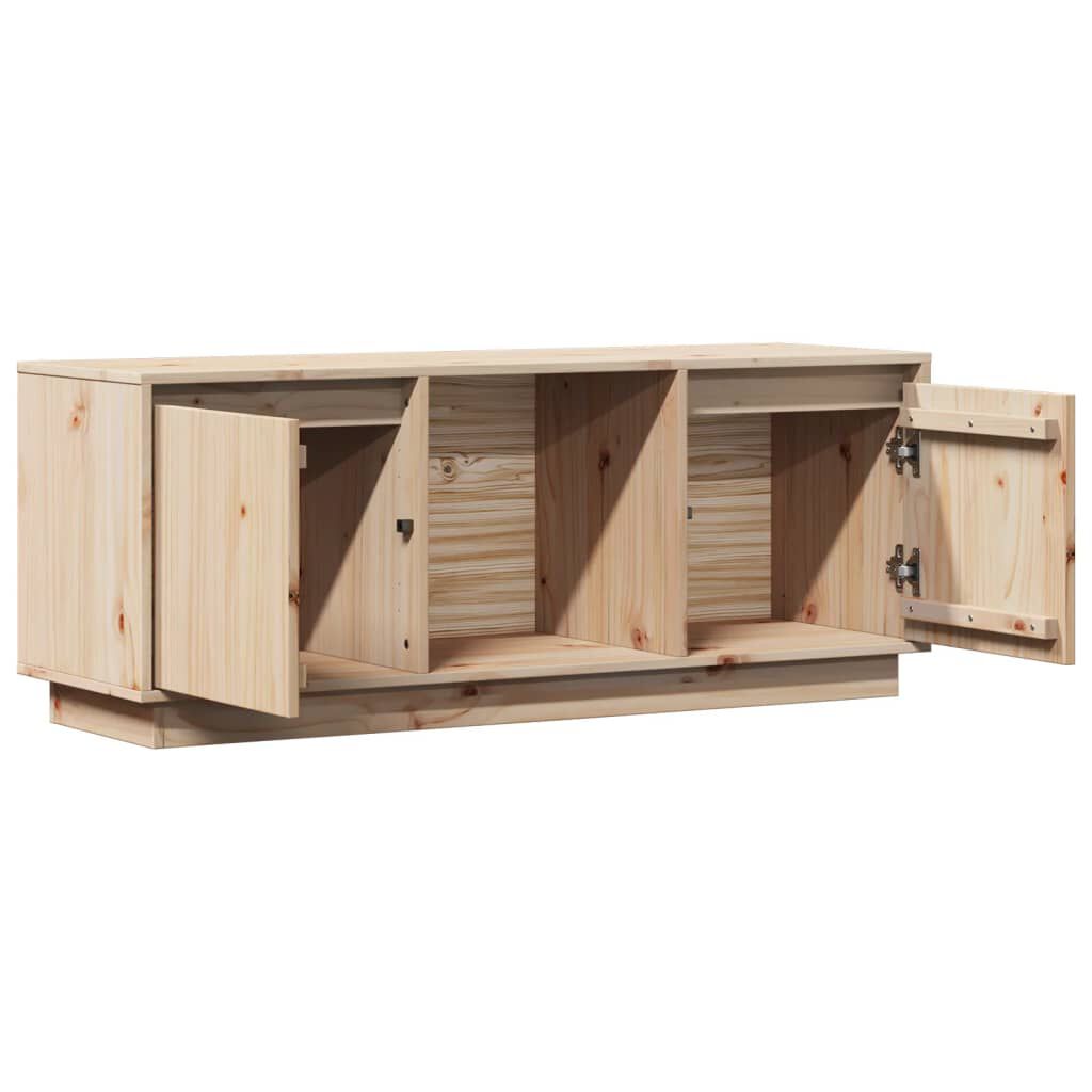 vidaXL Έπιπλο Τηλεόρασης 110,5 x 35 x 44 εκ. από Μασίφ Ξύλο Πεύκου