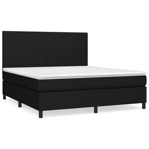 vidaXL &Kappa;&rho;&epsilon;&beta;ά&tau;&iota; Boxspring &mu;&epsilon; &Sigma;&tau;&rho;ώ&mu;&alpha; &Mu;&alpha;ύ&rho;&omicron; 160x200 &epsilon;&kappa;. &Upsilon;&phi;&alpha;&sigma;&mu;ά&tau;&iota;&nu;&omicron;