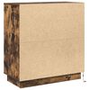 vidaXL Κομοδίνο Καπνιστό Δρύς 71 x 34.5 x 75 εκ. Επεξεργασμένο ξύλο