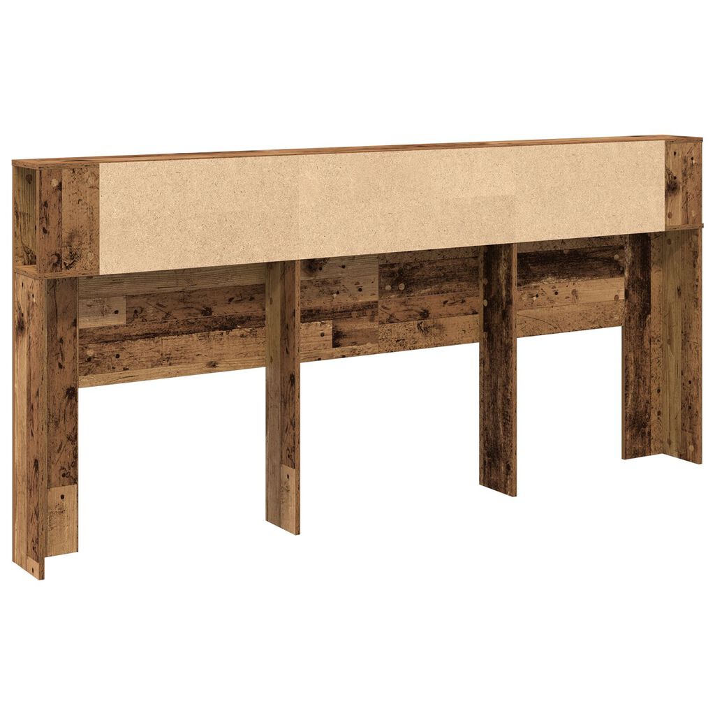 vidaXL Κεφαλάρι Ντουλάπα Παλιού Ξύλου 220x18,5x104,5 εκ