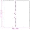 vidaXL Σαφής μουσαμάς με οπές 4x4 m PVC