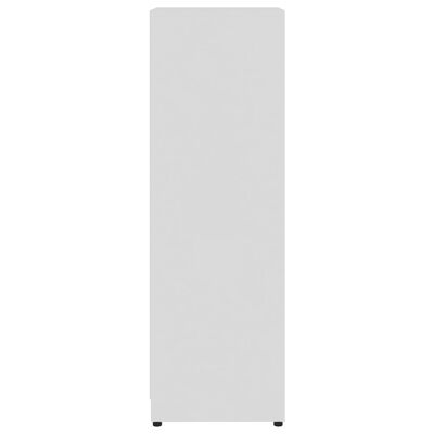 vidaXL Στήλη Μπάνιου Γυαλιστερό Λευκό 30 x 30 x 95 εκ. από Μοριοσανίδα