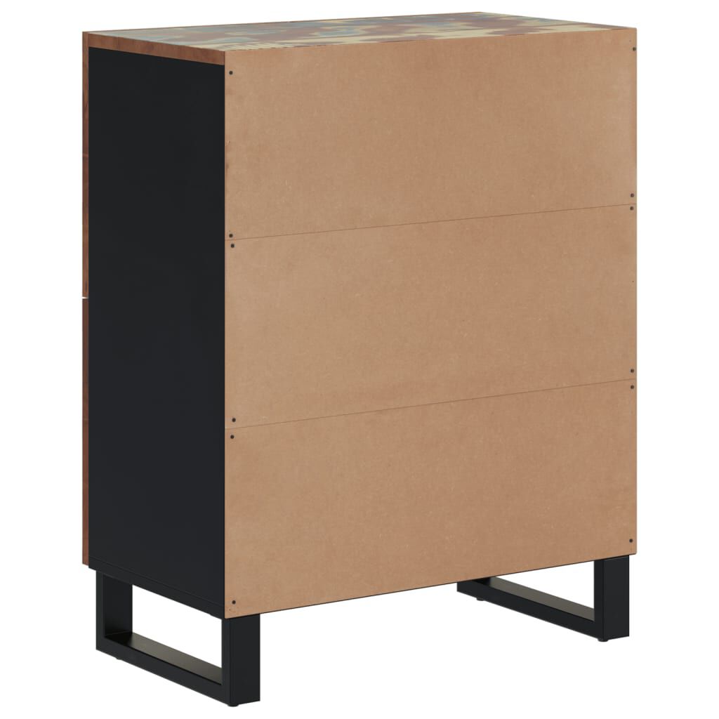 vidaXL Ντουλάπι με 4 Πόρτες 60x33x75 εκ. από Μασίφ Ανακυκλωμένο Ξύλο