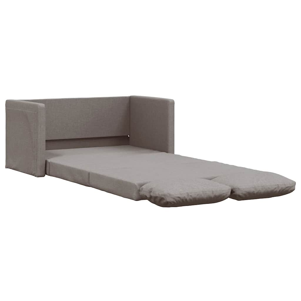 vidaXL Καναπές-Κρεβάτι Δαπέδου 2 σε 1 Taupe 112x174x55 εκ. Ύφασμα