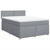 vidaXL &Kappa;&rho;&epsilon;&beta;ά&tau;&iota; Boxspring &mu;&epsilon; &Sigma;&tau;&rho;ώ&mu;&alpha; &Alpha;&nu;&omicron;&iota;&chi;&tau;ό &Gamma;&kappa;&rho;&iota; 140x190 &epsilon;&kappa;. &Upsilon;&phi;&alpha;&sigma;&mu;ά&tau;&iota;&nu;&omicron;