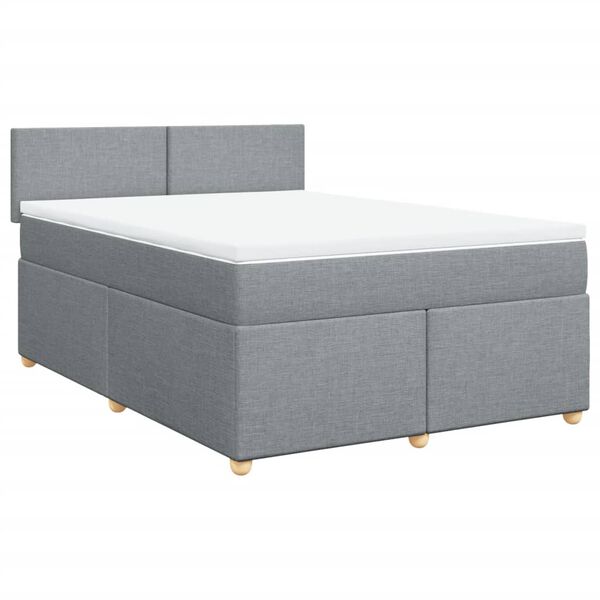 vidaXL &Kappa;&rho;&epsilon;&beta;ά&tau;&iota; Boxspring &mu;&epsilon; &Sigma;&tau;&rho;ώ&mu;&alpha; &Alpha;&nu;&omicron;&iota;&chi;&tau;ό &Gamma;&kappa;&rho;&iota; 140x190 &epsilon;&kappa;. &Upsilon;&phi;&alpha;&sigma;&mu;ά&tau;&iota;&nu;&omicron;